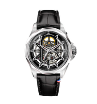 TRIOMPHE ACERO Y TUNGSTENO PULSERA PIEL DE ALIGÁTOR SUIZO - RELOJ AUTOMÁTICO