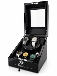 Watch winder 2 slots + 3 storage compartments