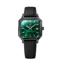 MALACHITE ACIER DLC NOIR CAOUTCHOUC FKM NOIR - MONTRE AUTOMATIQUE