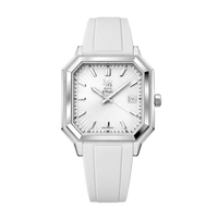 MM25-08 BLANC GLACIAL CAOUTCHOUC FKM BLANC - MONTRE AUTOMATIQUE