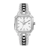 MM25-08 BLANC GLACIAL  ACIER & TUNGSTÈNE - MONTRE AUTOMATIQUE