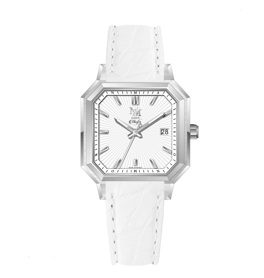 MM25-08 Blanc Cuir blanc