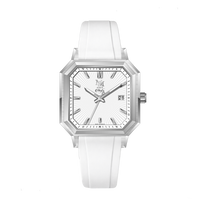 MM25-08 BLANC GLACIAL CAOUTCHOUC FKM BLANC - MONTRE AUTOMATIQUE