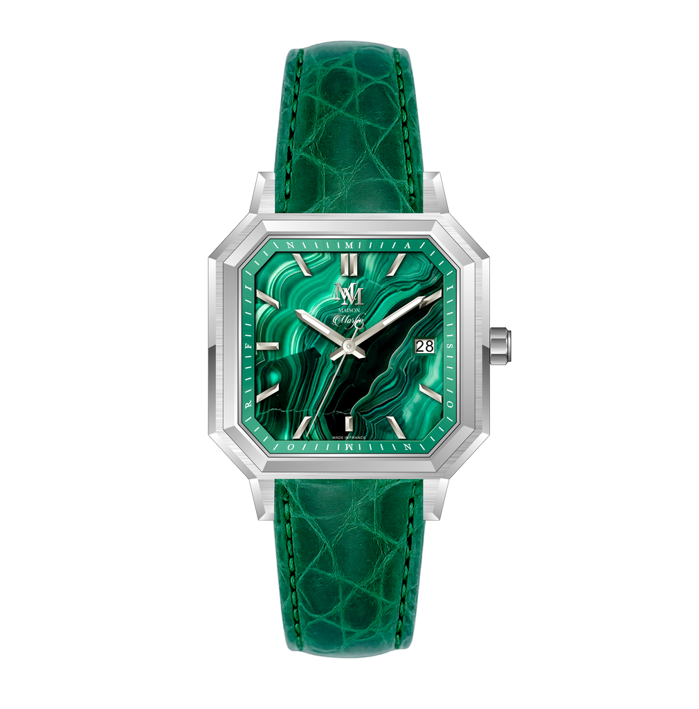 montre made in france malachite