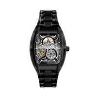 MONTRE AUTOMATIQUE TONNEAU MM24-05 DEEP BLACK SQUELETTE