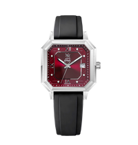 SILVER AGATE BLACK FKM RUBBER - AUTOMATIC WATCH