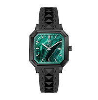 PRÉCOMMANDE : MALACHITE ACIER DLC NOIR ACIER - MONTRE AUTOMATIQUE