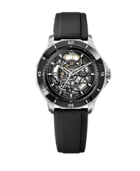 THE ONE ARGENTÉ FKM NOIR - MONTRE AUTOMATIQUE